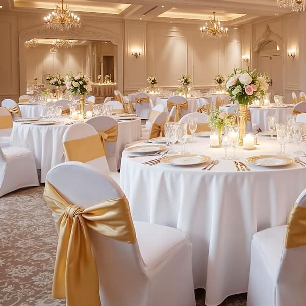 30 Pcs White Spandex Chair Covers, Stretch Slipcovers for Wedding, Party, Fits Chairs up to 18.11 x 19.69 x 33.86 in.