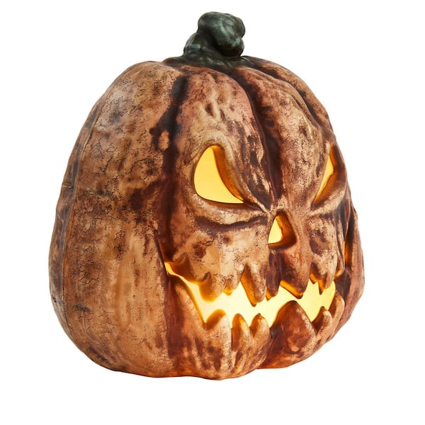 Spooky Halloween Flaming Jack-o-Lantern Longline sports bra