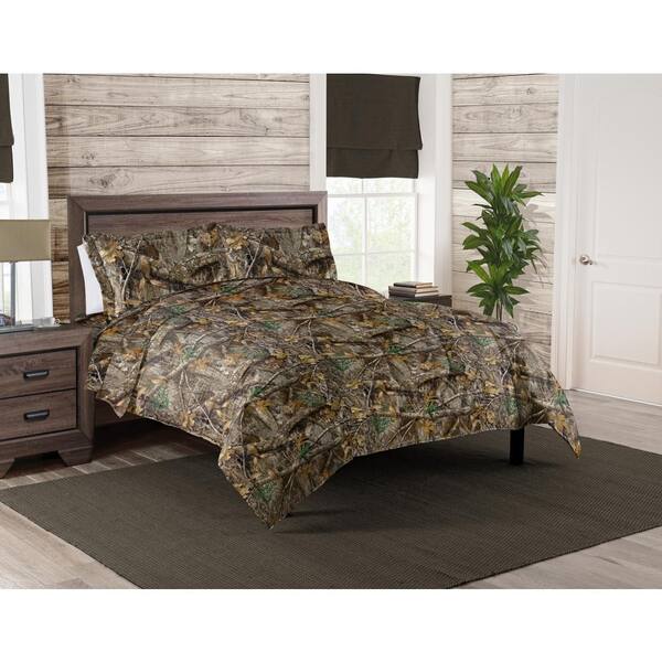 THE NORTHWEST GROUP Realtree Edge Queen Green Camouflage Bedding Set  Polyester Bed in a Bag 1RLT875000002EDC - The Home Depot