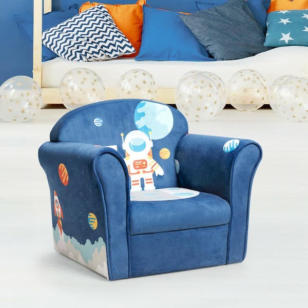 Details about   Kids Astronaut Sofa Children Armrest Couch Upholstered Chair Toddler Furniture 