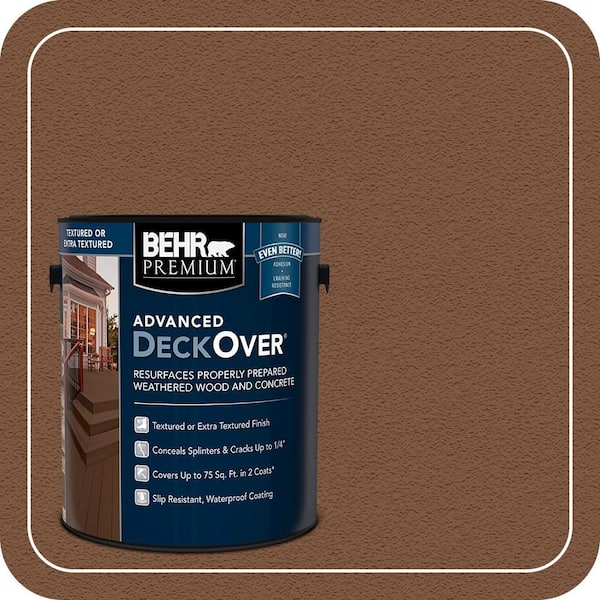 1 gal. #SC-110 Chestnut Textured Solid Color Exterior Wood and Concrete Coating