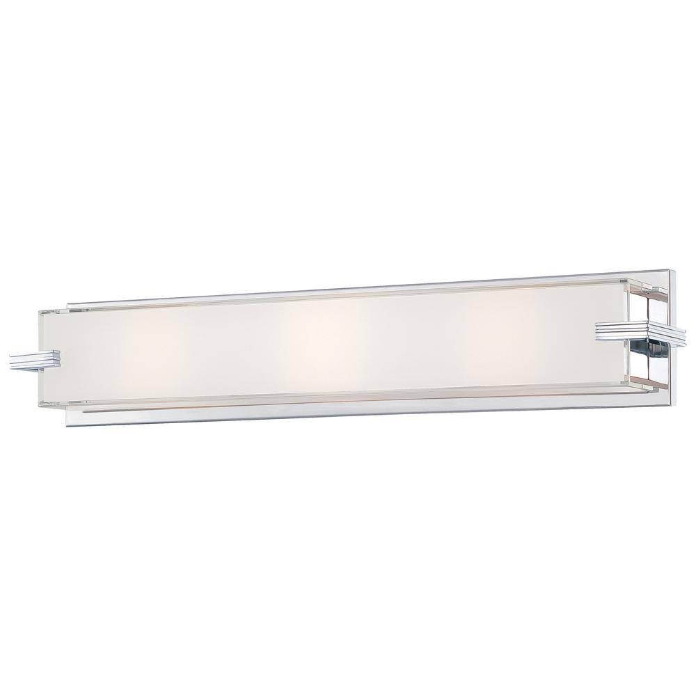 Cubism 40-Watt Chrome Integrated LED Bath Light -  George Kovacs, P5216-077-L