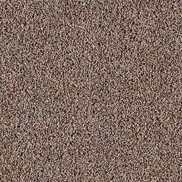 Lifeproof with Petproof Technology 8 in. x 8 in. Texture Carpet Sample - Huntcliff I -Color Leather Bound