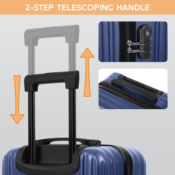 HIKOLAYAE 2-Piece Carry On Luggage Set Hard Side Lightweight