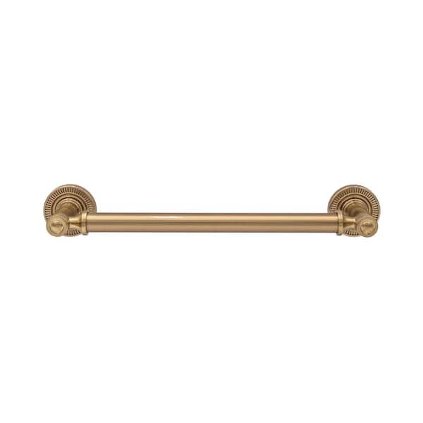 Minted 6 in. (152 mm) Center-to-Center Satin Brass Bar Drawer Pull
