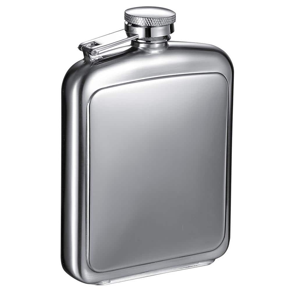 8 Oz Hip Flask Brushed Finish *Bulk Lot of 10 Pcs *Ship from USA*