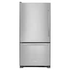 18.7 cu. ft. Bottom Freezer Refrigerator in Stainless Steel