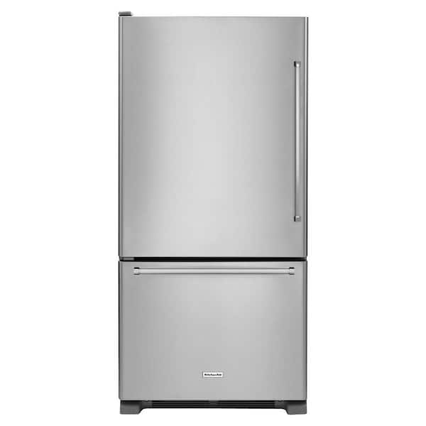KitchenAid 18.7 cu. ft. Bottom Freezer Refrigerator in Stainless Steel