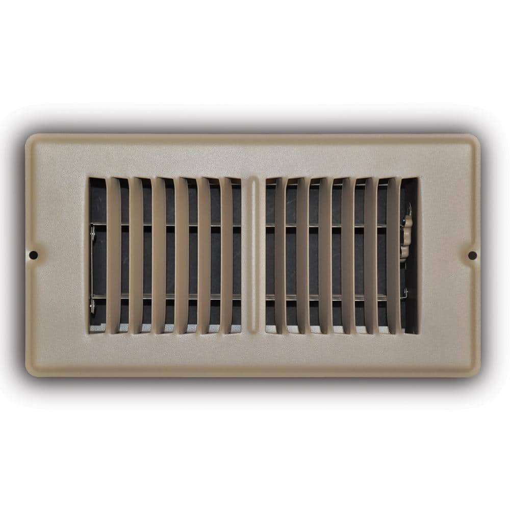 Everbilt 4 in. x 8 in. 2-Way Steel Mobile Home Floor Register in Brown  E155MM04X08 - The Home Depot