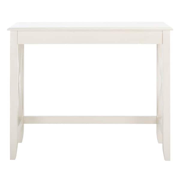 SAFAVIEH Kaytee 35.8 in. Rustic White Wood Writing Desk