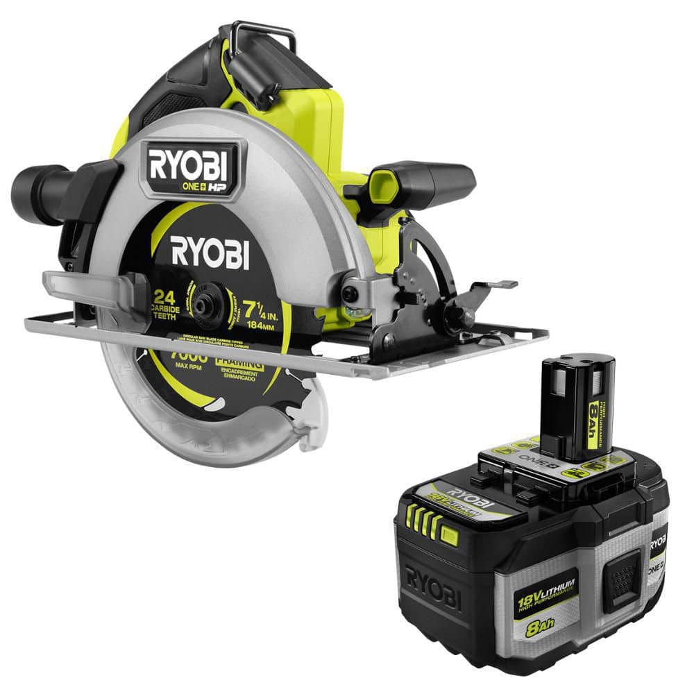 "ONE+ 18V 8.0 Ah HIGH PERFORMANCE Battery w/ ONE+ HP 18V Brushless 7-1/4"" Circular Saw (Tool Only)" price history on PriceWatchPro