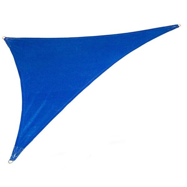 Coolaroo 15 ft. x 19 ft. x 24 ft. Cobalt Blue Right Triangle Ultra Shade Sail