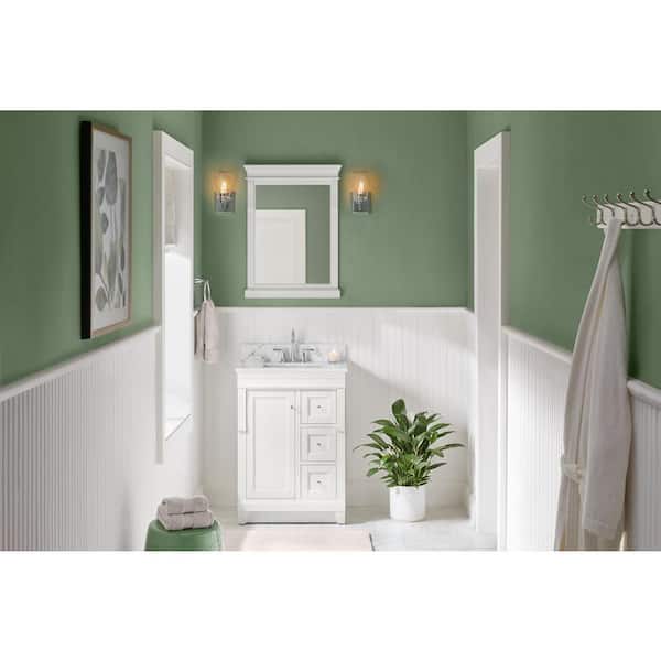 Naples 24 in. W x 18 in. D x 34 in. H Bath Vanity Cabinet without Top in White