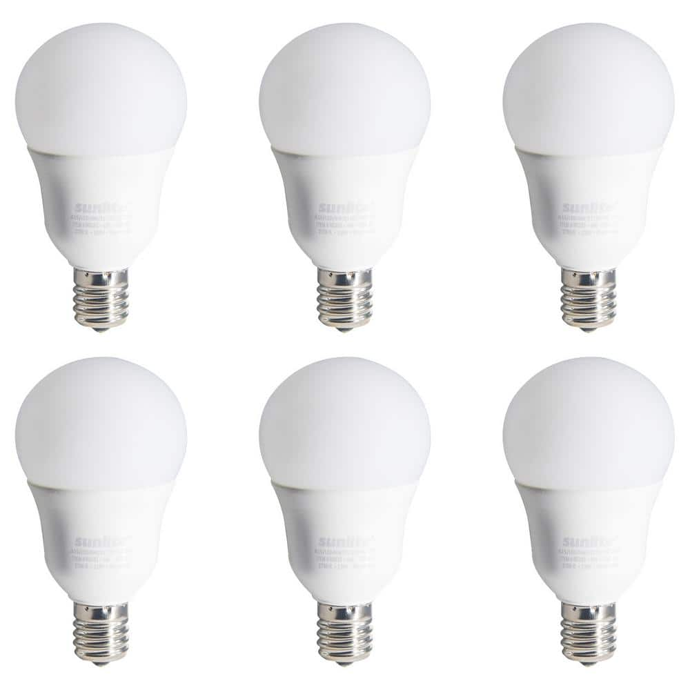 40-Watt Equivalent A15 Dimmable ETL Listed Intermediate Base E17 LED Light Bulb Soft White 2700K (6-Pack) -  Sunlite, HD41831