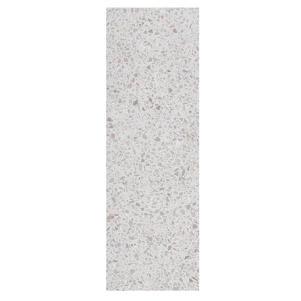 Giorbello Spanish Pureform Porcelain 6 in. x 6 in. x 9mm Floor and Wall Tile Terrazzo Gray-Sample