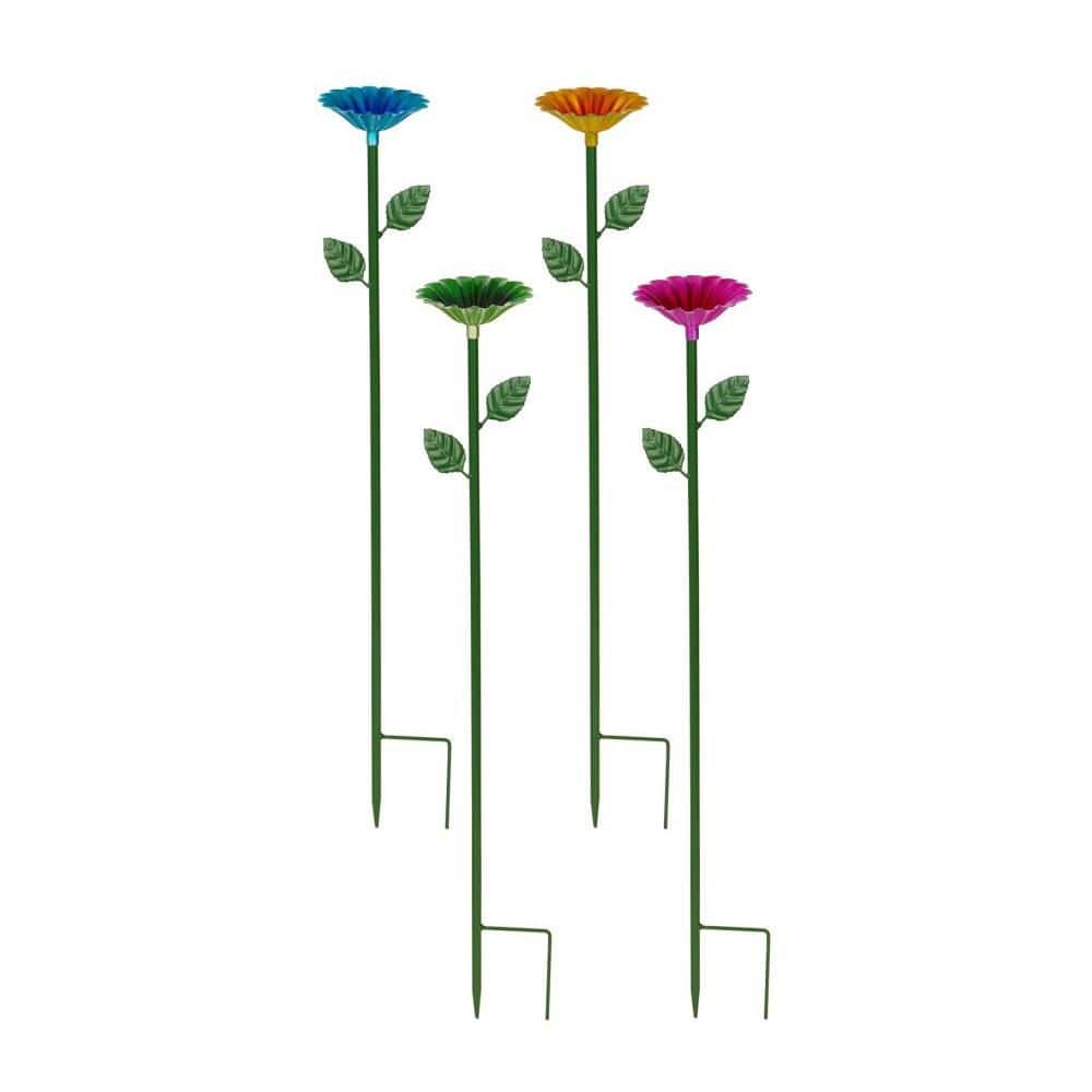 4 Pack Bee Watering Station, Metal Bee Bath for Garden, Colorful Bee Butterfly Water Feeder Bowl for Outdoor Yard Decor price history on PriceWatchPro