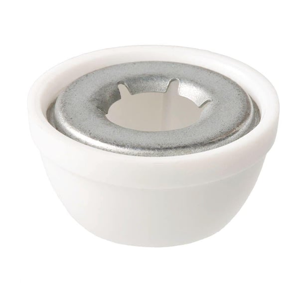 Everbilt 1.75 in. Nickel Push Nut with White Plastic Hub