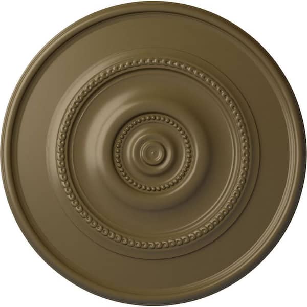 Ekena Millwork 1-1/8 in. x 24-3/8 in. x 24-3/8 in. Polyurethane Traditional Reece Ceiling Medallion Moulding
