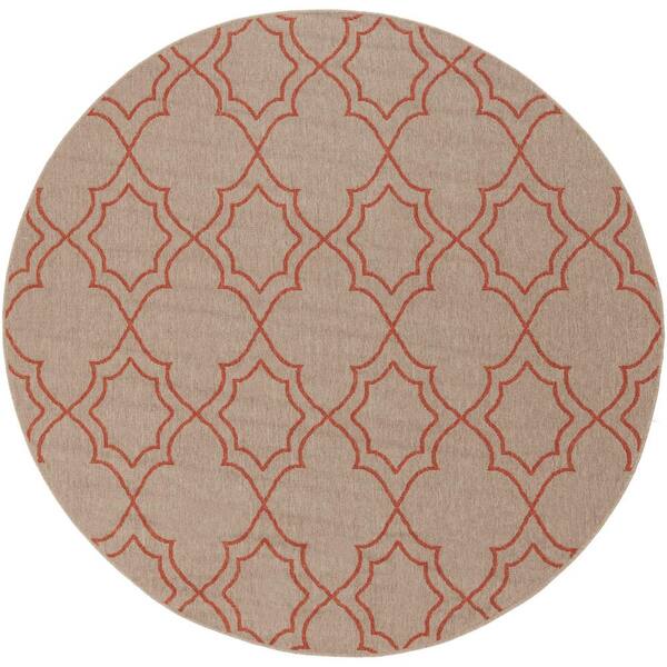 Artistic Weavers Anderson Brown 9 ft. x 9 ft. Round Indoor/Outdoor Area Rug