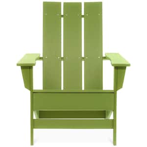 Aria Lime Recycled Plastic Modern Adirondack Chair