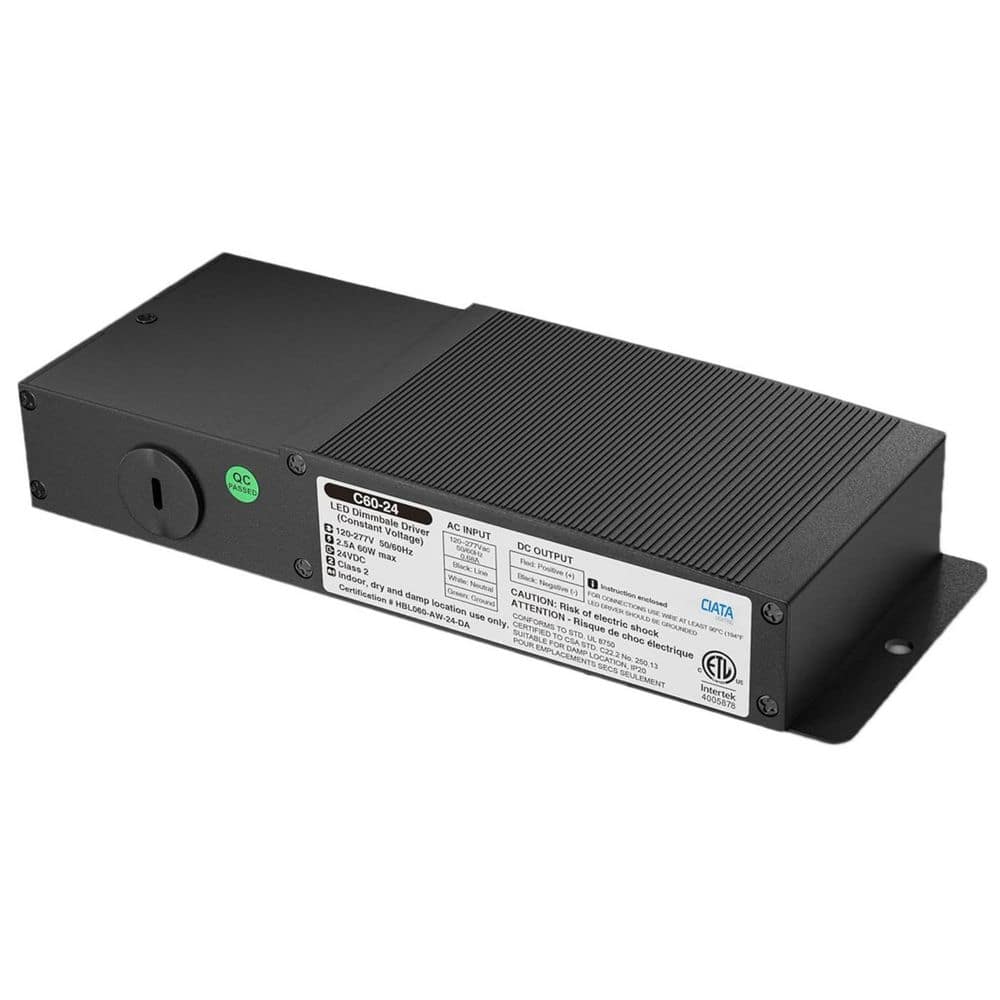Black 60-Watt LED Drive Electronic Power Supply Transformer Dimmable price history on PriceWatchPro