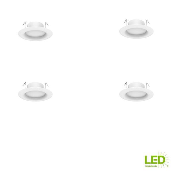 EcoSmart 6 in. Integrated LED White Canless New Construction