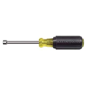 1/4 in. Magnetic Tip Nut Driver with 3 in. Hollow Shaft- Cushion Grip Handle