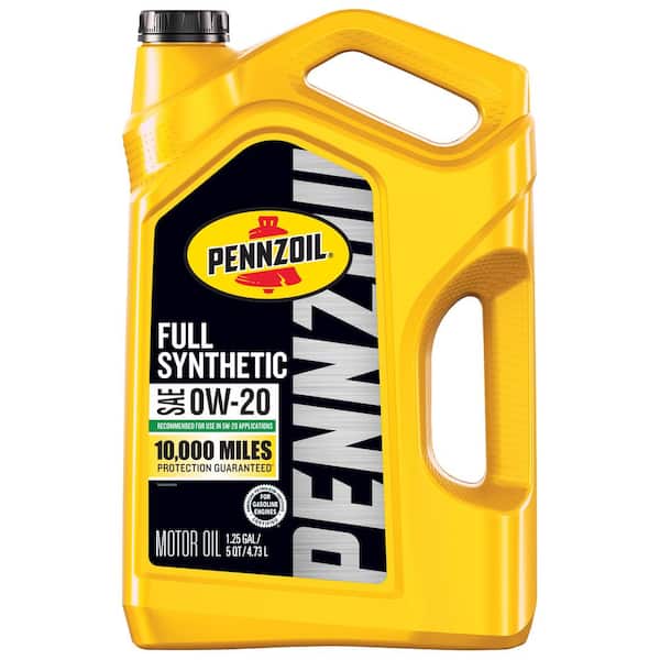 Pennzoil Full Synthetic SAE 0W 20 Motor Oil 5 qt. 550058596 The Home Depot