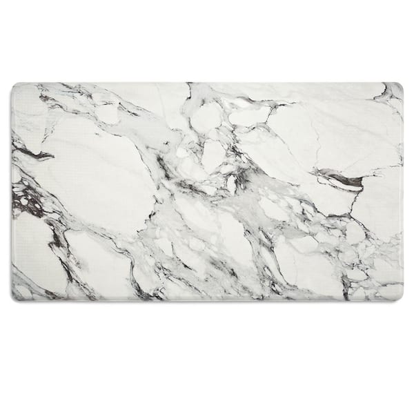 CHRISTIAN SIRIANO NEW YORK Cook N Comfort Marble Gray 20 in. x 36 in. Anti Fatigue Kitchen Mat