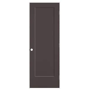 28 in. x 80 in. 1-Panel Lincoln Park Left-Hand Hollow Core Willow Wood Molded Composite Single Prehung Interior Door