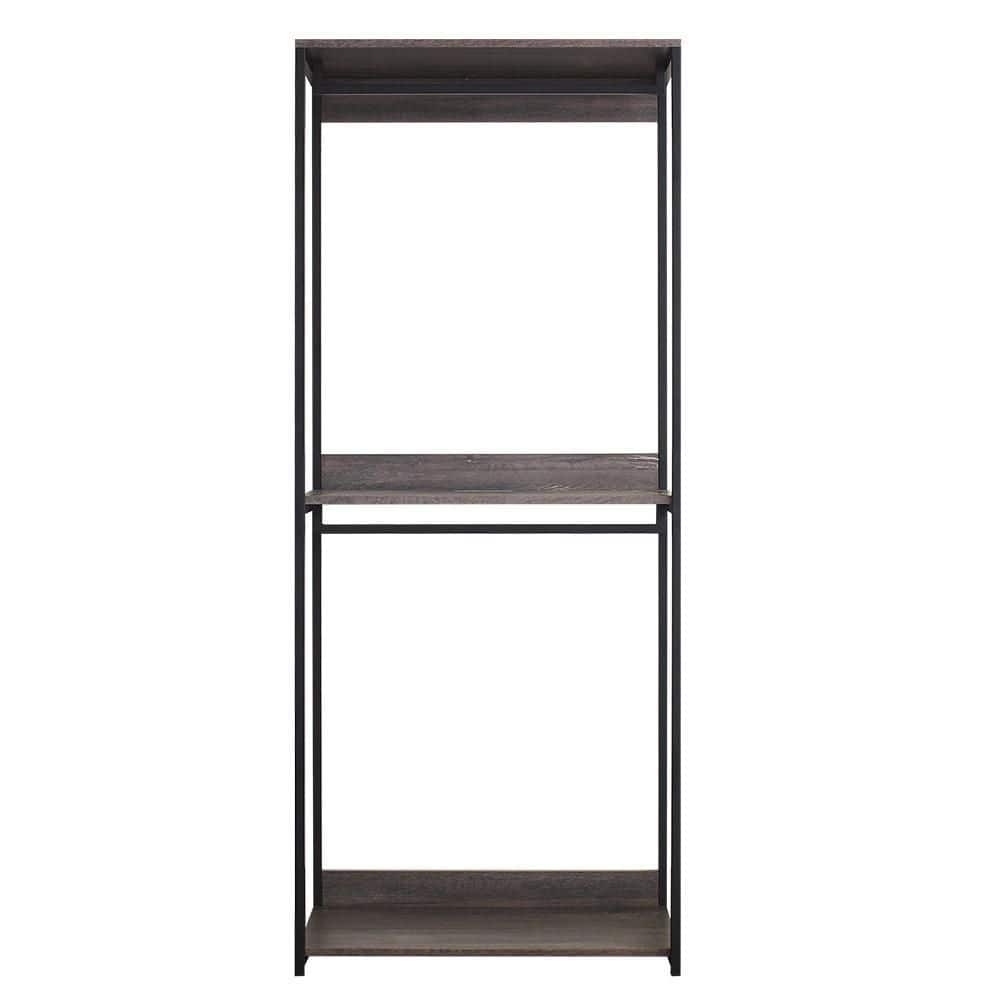 Reviews for Klair Living Monica 32 in. W Rustic Gray Wood Closet System ...