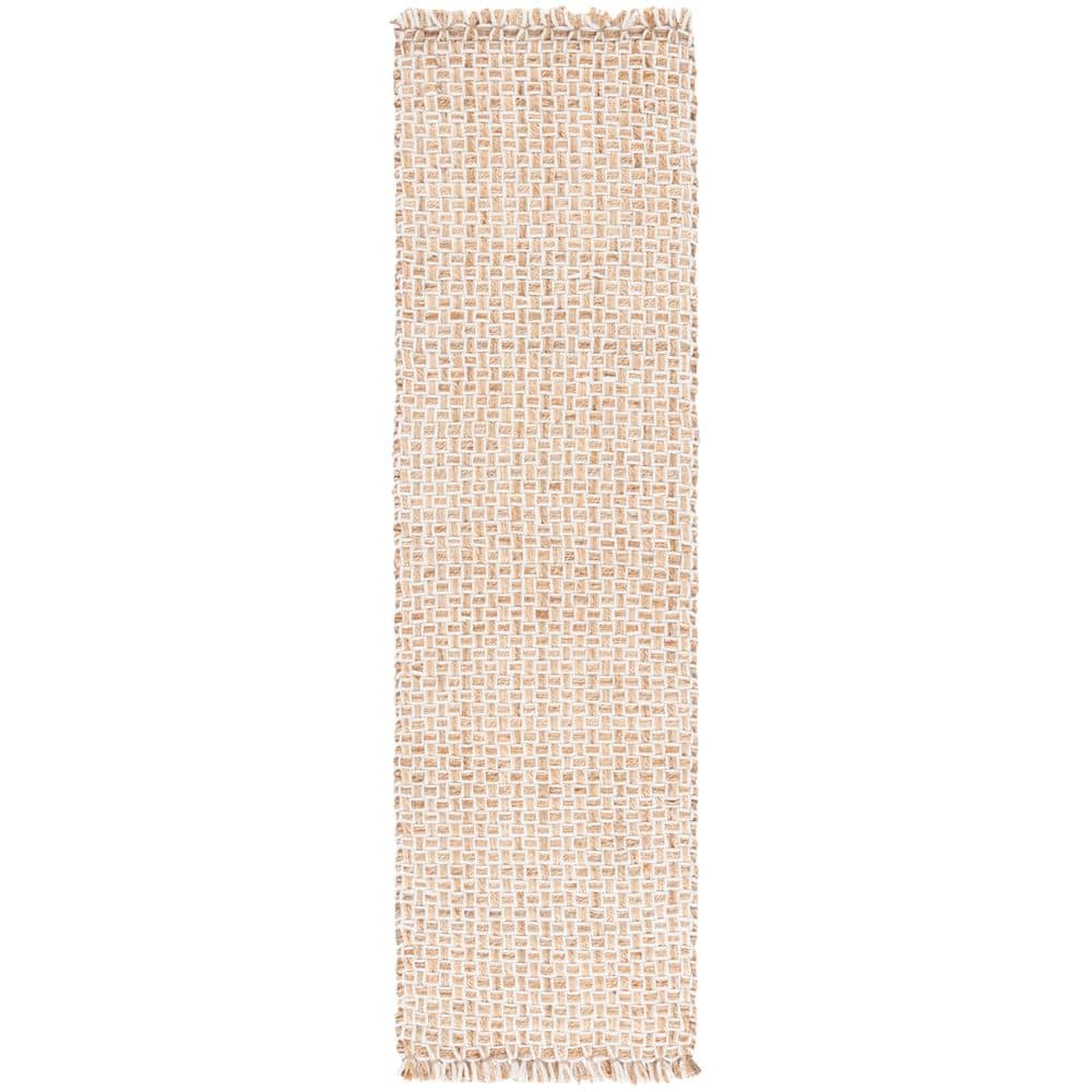 Natural Fiber 2 ft. x 8 ft. Natural/Ivory Woven Thread Runner Rug price history on PriceWatchPro