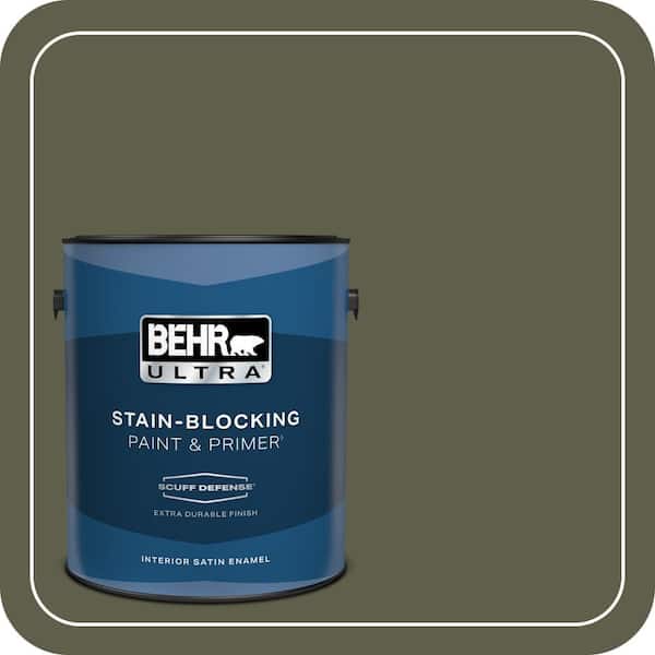 BEHR ULTRA 1 gal. #MQ6-58 Fig Tree Extra Durable Satin Enamel Interior Paint & Primer