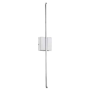 Array 4.5 in. 1-Lights Polished Chrome LED Wall Sconce