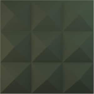 11-7/8"W x 11-7/8"H Benson EnduraWall Decorative 3D Wall Panel, Satin Hunt Club Green (Covers 0.98 Sq.Ft.)