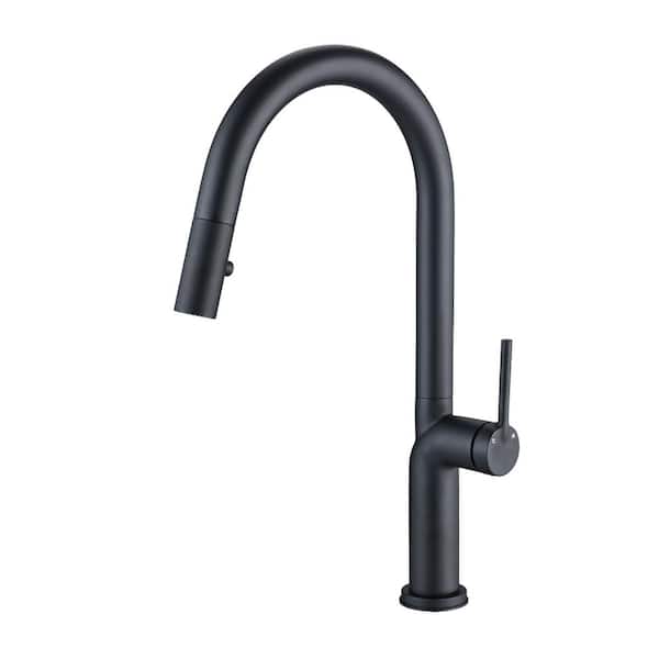 UPIKER Single-Handle Pull Down Sprayer Kitchen Faucet 2 Modes in Brushed Nickel