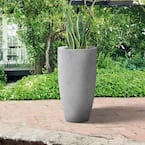 PLANTARA 24 in. H Tall Raw Concrete Planter, Large Outdoor Plant Pot ...