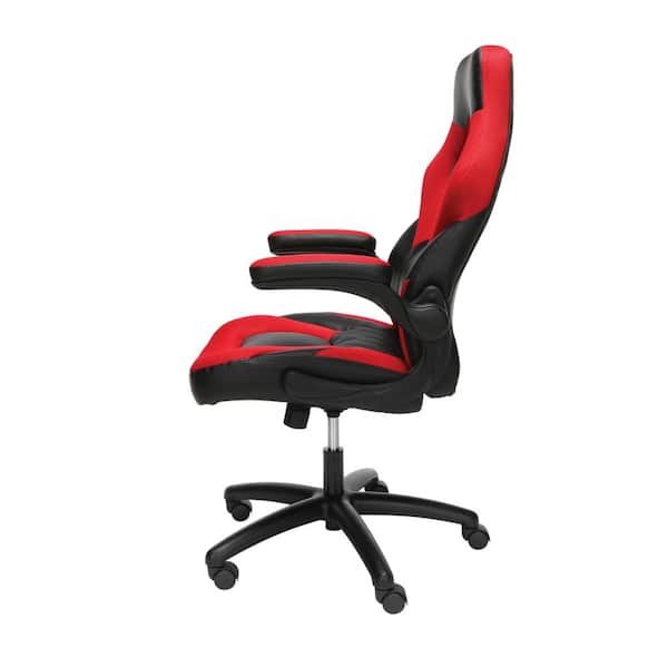 Red ESS3085RED OFM Essentials Racing Style Leather Gaming Chair for sale online 