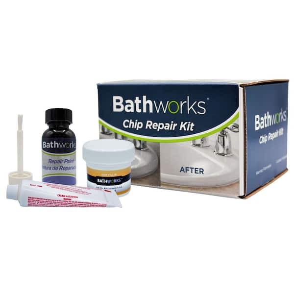 BATHWORKS 4 oz. Black Tub and Tile Chip Repair Kit
