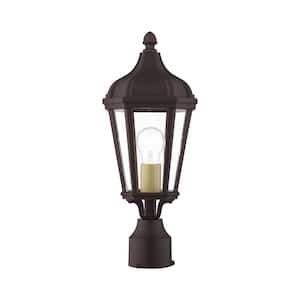 Morgan 1 Light Bronze Outdoor Post Top Lantern