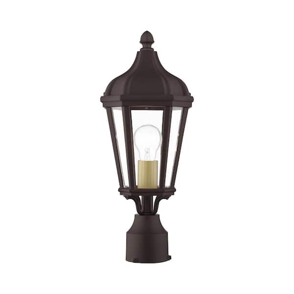 Livex Lighting Morgan 1 Light Bronze Outdoor Post Top Lantern