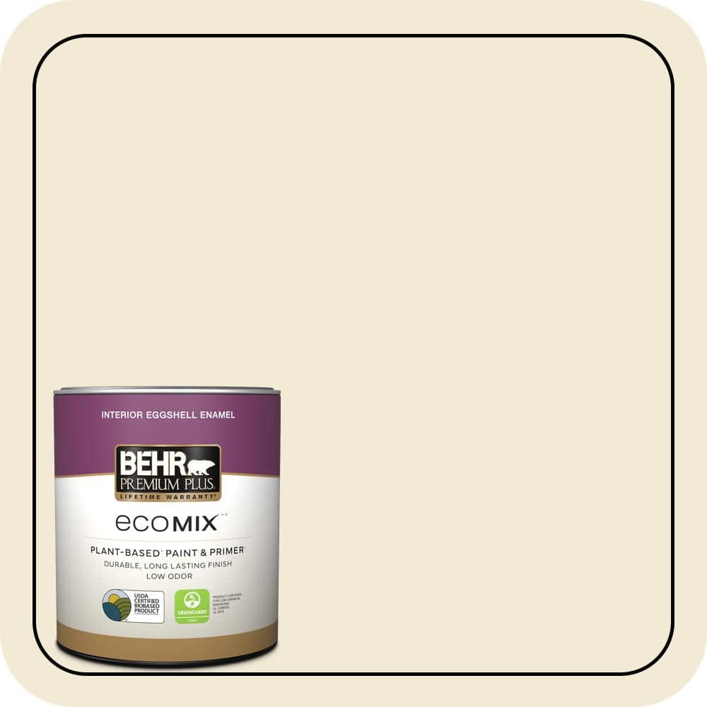 1 qt. #YL-W08 Yucca White Eggshell Enamel EcoMix Plant-Based Interior Paint & Primer price history on PriceWatchPro