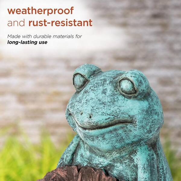 Alpine Corporation 16 in. Tall Indoor/Outdoor Frog with