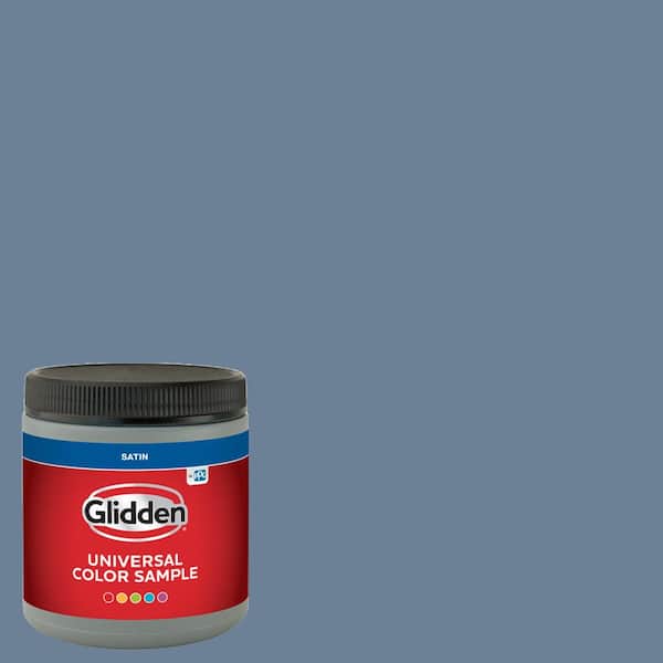 Glidden 8 oz. PPG1163-5 Silver Blueberry Satin Interior Paint Sample