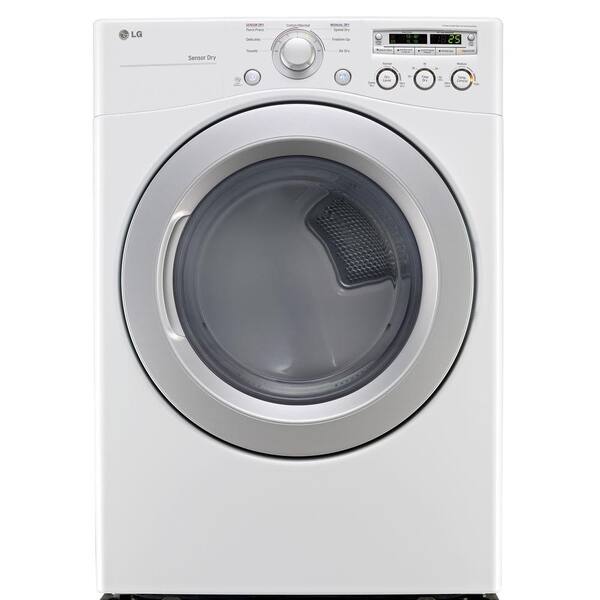 LG 7.3 cu. ft. Electric Dryer in White