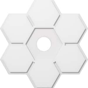 1 in. P X 11 in. C X 32 in. OD X 5 in. ID Daisy Architectural Grade PVC Contemporary Ceiling Medallion