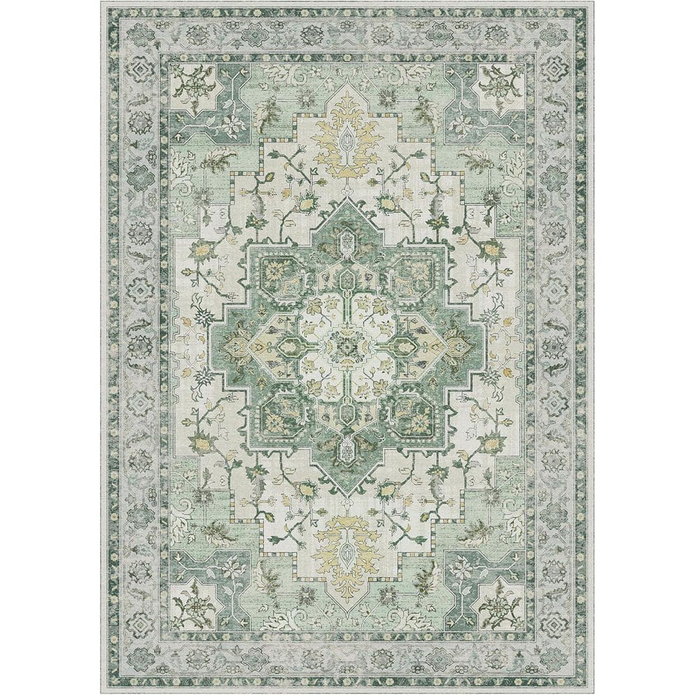Medallion Green 8 ft. x 10 ft. Persian Area Rug price history on PriceWatchPro