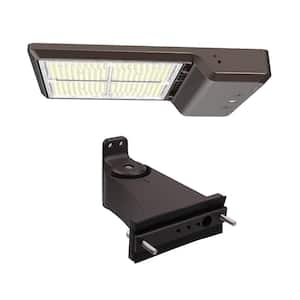 1000-Watt Equivalent Integrated LED Bronze Area Light Straight Arm Mount Kit TYPE 3 24000-43500lms Adjust Lumens CCT