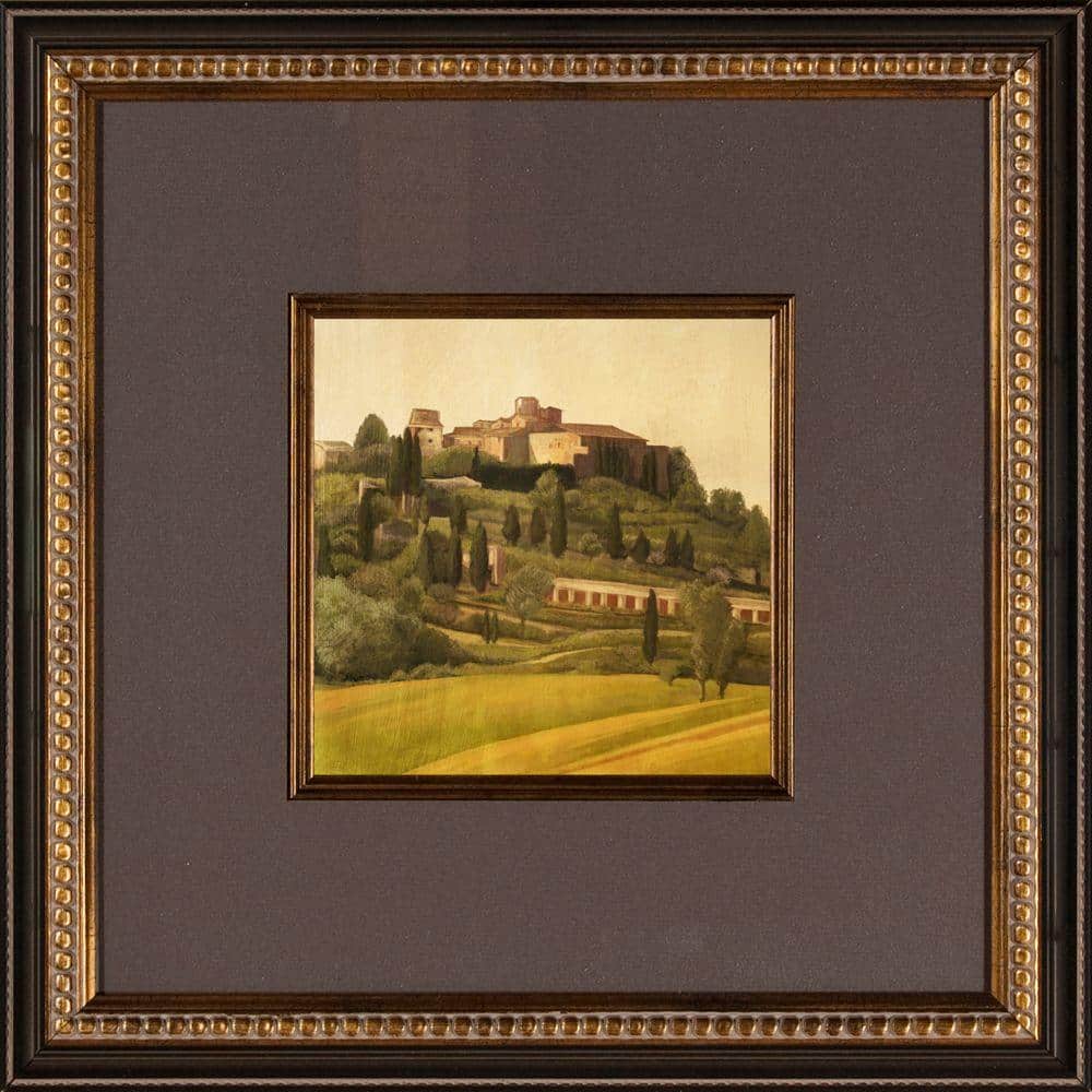 16.5 in. x 16.5 in. Tuscan Hillside A Framed Wall Art