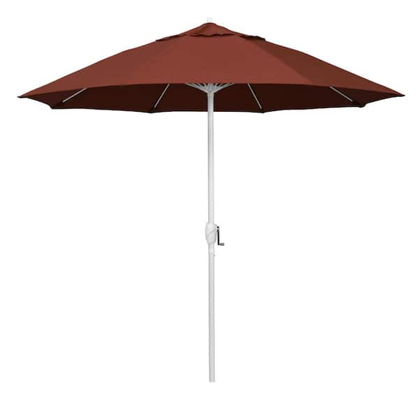 california umbrella 9-ft patio umbrellas 9' Round Aluminum Outdoor Deck, Pool or Umbrella, Crank Lift, Auto Tilt, Bronze Pole, Royal Blue Olefin fabrics are made from synthetic fibers that are typically more robust than cheaper organics for sustained outdoor use while retaining a sensitivity to cost California Umbrella 9 ft. Matted